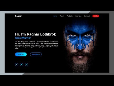 Create a Portfolio Website Using HTML CSS & JavaScript (Step-by-Step)