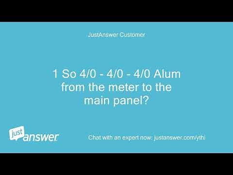 200amp service, 10' from meter to panel, what size wire