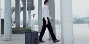 This GPS-enabled robotic suitcase will follow you wherever you go
