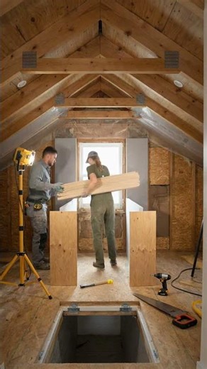 This Bare Attic Became My Dream Reading Space #interiordesign #beforeandafter #makeover