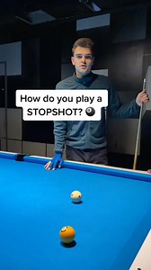 Stopshot explained 🎱 #stopshot #poolshot #billiardshot #howto | Pool Tips