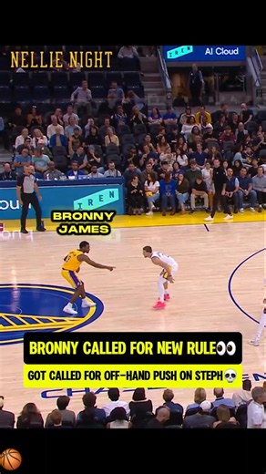 Bronny got called for NEW push-off RULE👀