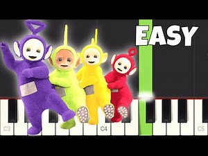 Teletubbies Theme - EASY Piano Tutorial