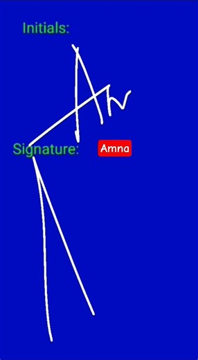 Amna name signature style 📛 #amna #namesignature #signaturestyle #ytshorts