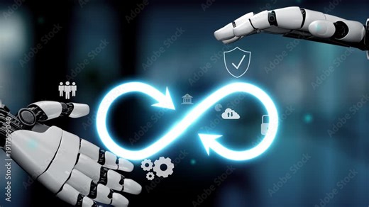 AI explores limitless innovation with virtual assistant guidance, artificial intelligence strategy, and AI potential for infinite business growth. Kernel