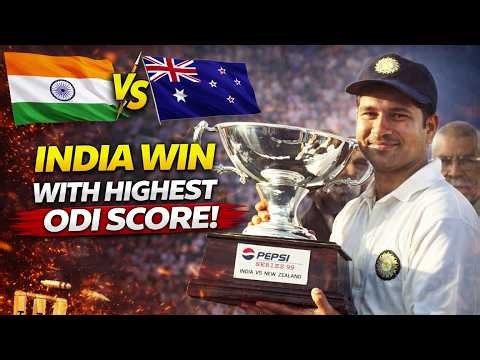 India Win With Highest One Day Score | Sachin Tendulkar Record-Breaking Partnership with Dravid