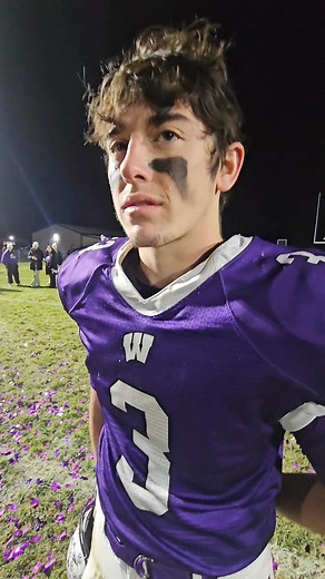 Post-game interview with Ryan Kettman from Wilmington Wildcats as they defeated El-Paso Gridley 41 to 0 to advance to State Championship. | JDR