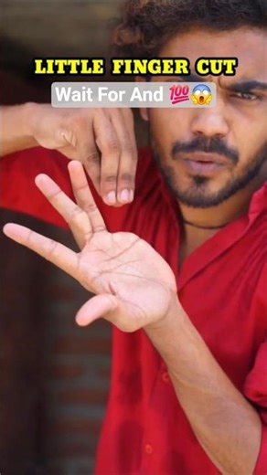Little Finger Cut Trick🩸😯 || How To Finger magic Trick 💯 || #short #viral #feed