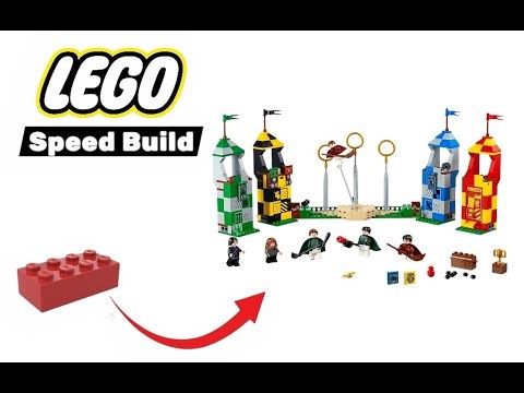 Speed building Lego quidditch match 75956