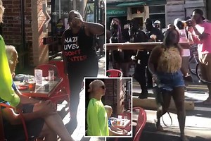 BLM protesters who screamed 'f*** white people' insist they were NOT aggressors