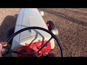 1952 Ford 8n Tractor - field cutting POV video