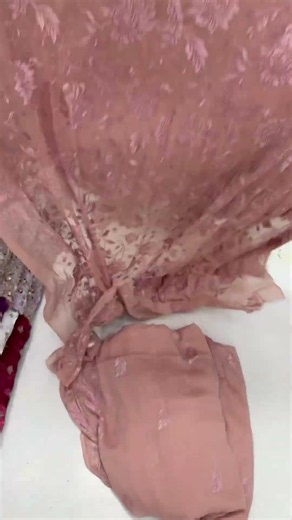 Chiffon embroidery work
