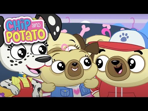 Chip and Potato | Chip va a patinar / El día de Chip y la abuela | Dibujos animados para niños