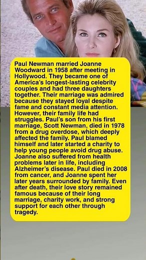 How Paul Newman and Joanne Woodward Stayed Together for 50 Years #love #loyalty
