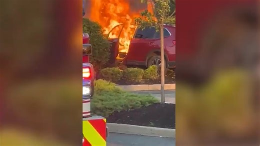 Good Samaritan pulls driver from burning car after it crashed in Edison, New Jersey