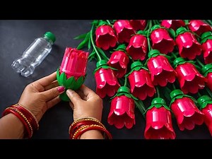 Amazing Plastic Bottle Tulips Flower Craft Ideas | Best Out Of Waste DIY Home Decoration Ideas ✨