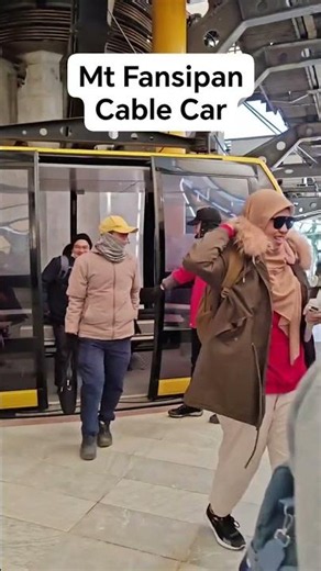 Our ride, The Fansipan Cable Car in Sapa, Vietnam