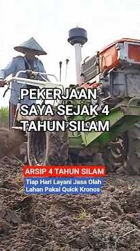 PEKERJAAN SAYA 4 TAHUN SILAM - Layani Jasa Olah Lahan Pakai Traktor Quick Kronos