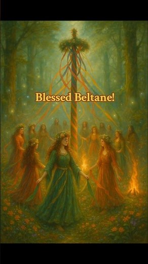Beltane Fire 🔥 A Sacred Dance Through Time ⏳#witchcraft #beltane #adhdwitch