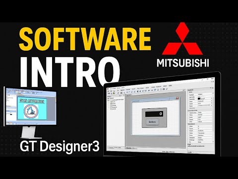 Mitsubishi HMI Software Introduction | GT Designer3 Basics in Hindi| Best plc training.