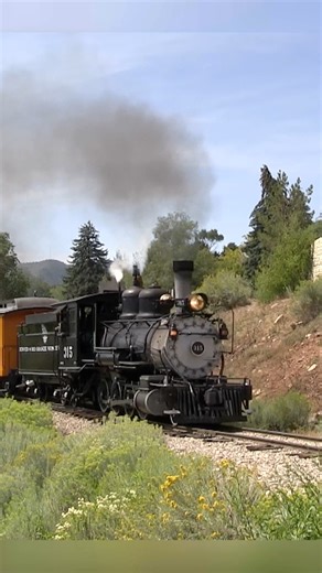 Denver and Rio Grande Western 315 is a 2-8-0 consolidation type steam locomotive built in 1895 by the Baldwin Locomotive Works of Philadelphia, PA. It served the Florence and Cripple Creek and then the DRGW, finally retired in the 1940s. It starred in the movie Around the World in 80 Days and was then displayed in a park in Durango, CO. Restored to operation in 2007 by the nonprofit Durango Railroad Historical Society, the locomotive now makes excursion trips on various narrow gauge railroads in