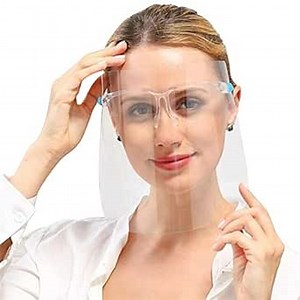 Montana West Safety Face Shield Anti-Fog Face Visor 10 Pcs Replacable Shields and 2 Reusable Goggles Protect Eyes and Face FSG-10+2