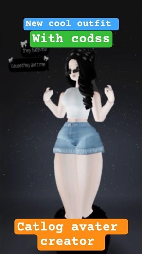 cool baddie outfit codes included 😋💗 II catlog avater creator#roblox #robloxedit