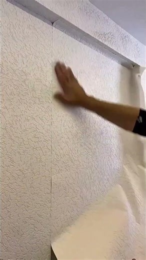 how to install synthetic vinyl on walls #shortvideo