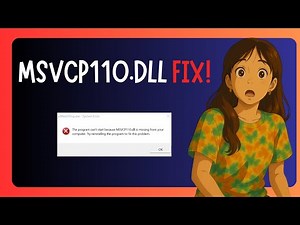 How To FIX "Missing dll Msvcp110.dll" in Windows 11