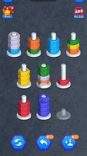 👉 Nut Sort Puzzle Game | Brain Teasing Sorting Challenge | Fun Gameplay