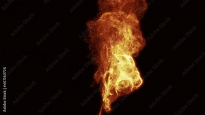 Particle Fire Glow Eruption Background. This work have alpha channel you can place on footage or background and easier to change color.