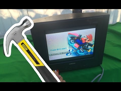 Bored Smashing - CRT TV!