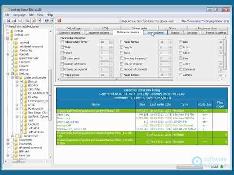 Directory Lister Pro video demo