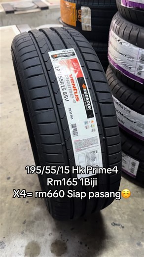 Tayar Saiz 195/55/15 Tahun 2026 Buatan Korea - Hk Prime4 RM165