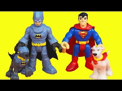 Batman Ace Dog and Superman Kryptonite Krypto vs. Ninjas Batdog Superdog
