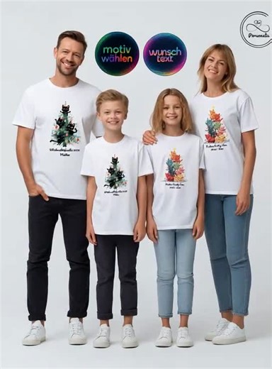 Matching Mom Dad Baby Christmas T Shirts Personalized Family Holiday Wear - Etsy