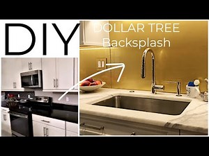 Renter Friendly DOLLAR TREE KITCHEN Backsplash And BATHROOM cover Ideas!