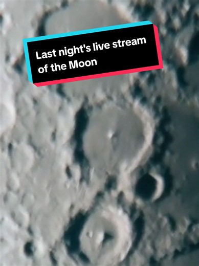 Backyard Moon Live Stream: Clear Lunar Close-Up Tonight