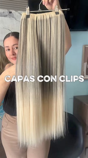 Extensiones rubias largas abundantes listas con clips solo debes instalar y en unos minutos tendrás tu cabello con estilo #viralreelsシ #diciembremágico #viralreels #pyfツviral_ #Medellín #onduladoperfecto #seminatural #karinagarcia #medellinantioquia | Extenciones de cabello fibra japonesa2017