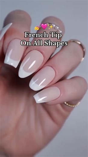 💅 Mastering the French Tip! ✨ Watch how to slay the classic French manicure on every nail shape — from square to almond to stiletto. Which shape is your fave? 💖👇 #NailTutorial #FrenchTips #NailShapes #DIYNails #ManicureMagic Nailboo Forever Glaze: https://spr.ly/61824Ko1w | Sally Beauty