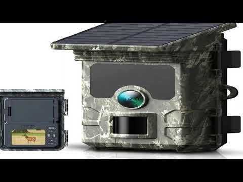 A must-have product! 30MP 2K Solar Panel Hunting Camera Infrared Night Vision Monitoring Wildlife