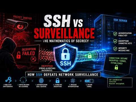 How SSH Defeats Network Surveillance (The Math Explained) | CyberCraft Lab