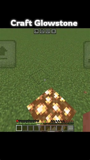 How to Craft Glowstone in Minecraft ✨🟨 #Minecraft
