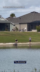 5.1M views · 17K reactions | ONLY IN FLORIDA  Two people got dangerously close to a large gator that was near a walking trail in The Villages. The woman who recorded the video was shocked to see the duo inching closer and closer to the alligator. | FOX 13 News - Tampa Bay | Facebook