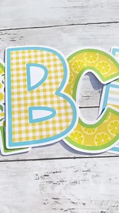 Lemon Bulletin Board Letters: Summer Classroom Decor (PDF Pattern) - Etsy