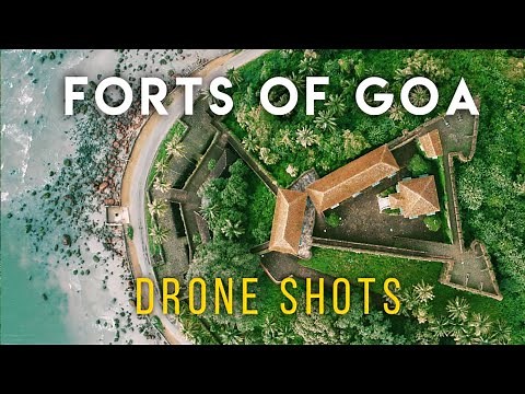 Goa Forts Drone Shots !Aerial Beauty of Goa Forts Aguada Chapora Corjuem Cabo de Rama