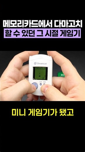메모리카드에서 다마고치 할 수 있었던 그 시절 게임기