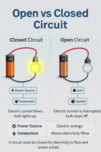 Open Circuit vs Closed Circuit | Science Explained!