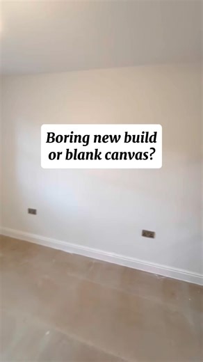Boring new build or blank canvas? #newbuild #newbuildhome