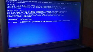 我那个装WINDOWS 7电脑蓝屏了，谁帮我解释一下这是怎么回事？(stop:0x0000007b)